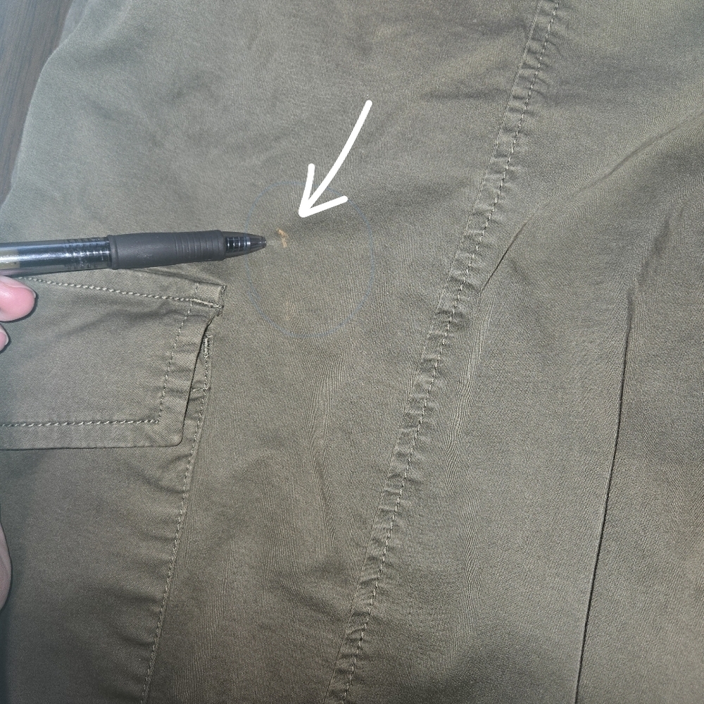 Santuary Women's Jogger Cargo Pants, Olive Green 18W - Picture 3 of 9